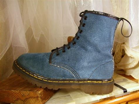 doc martens blue velvet.